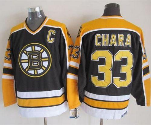 Bruins #33 Zdeno Chara Black CCM Throwback New Stitched NHL Jersey Bruins #33 Zdeno Chara Black CCM Throwback New Stitched NHL Jersey