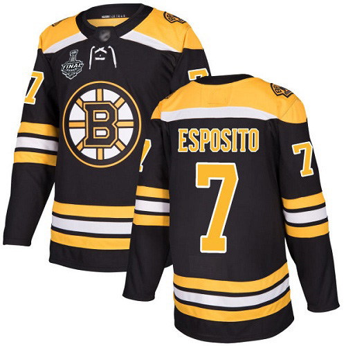 Adidas Bruins #7 Phil Esposito Black Home Authentic Stanley Cup Final Bound Stitched NHL Jersey Adidas Bruins #7 Phil Esposito Black Home Authentic Stanley Cup Final Bound Stitched NHL Jersey