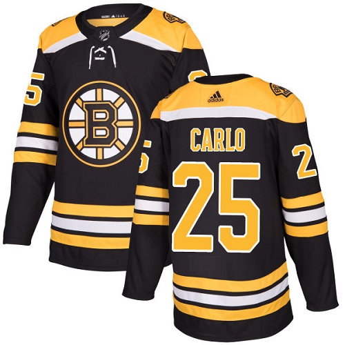 Adidas Bruins #25 Brandon Carlo Black Home Authentic Stitched NHL Jersey Adidas Bruins #25 Brandon Carlo Black Home Authentic Stitched NHL Jersey