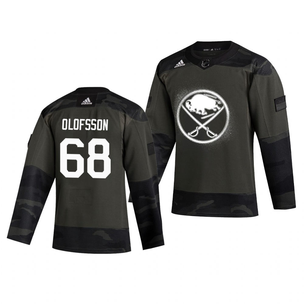 Buffalo Sabres #68 Victor Olofsson Adidas 2019 Veterans Day Men's Authentic Practice NHL Jersey Camo Buffalo Sabres #68 Victor Olofsson Adidas 2019 Veterans Day Men's Authentic Practice NHL Jersey Camo