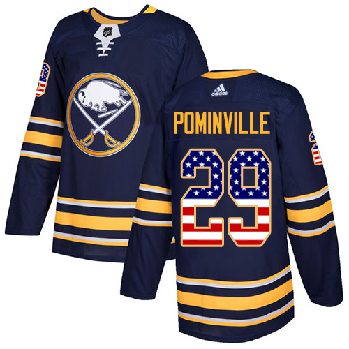 Adidas Sabres #29 Jason Pominville Navy Blue Home Authentic USA Flag Stitched NHL Jersey Adidas Sabres #29 Jason Pominville Navy Blue Home Authentic USA Flag Stitched NHL Jersey
