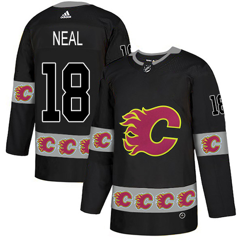 Adidas Flames #18 James Neal Black Authentic Team Logo Fashion Stitched NHL Jersey Adidas Flames #18 James Neal Black Authentic Team Logo Fashion Stitched NHL Jersey