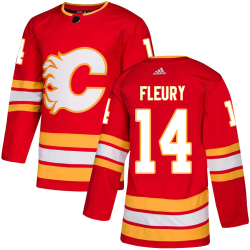 Adidas Flames #14 Theoren Fleury Red Alternate Authentic Stitched NHL Jersey Adidas Flames #14 Theoren Fleury Red Alternate Authentic Stitched NHL Jersey