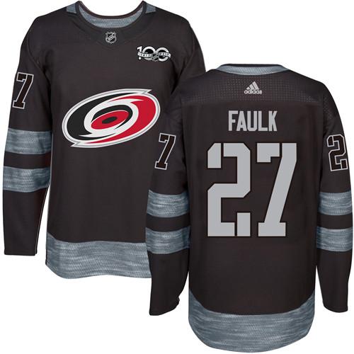Adidas Hurricanes #27 Justin Faulk Black 1917-2017 100th Anniversary Stitched NHL Jersey Adidas Hurricanes #27 Justin Faulk Black 1917-2017 100th Anniversary Stitched NHL Jersey