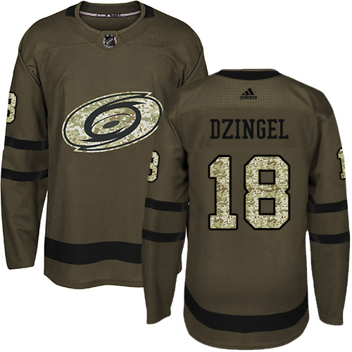 Adidas Hurricanes #18 Ryan Dzingel Green Salute to Service Stitched NHL Jersey Adidas Hurricanes #18 Ryan Dzingel Green Salute to Service Stitched NHL Jersey