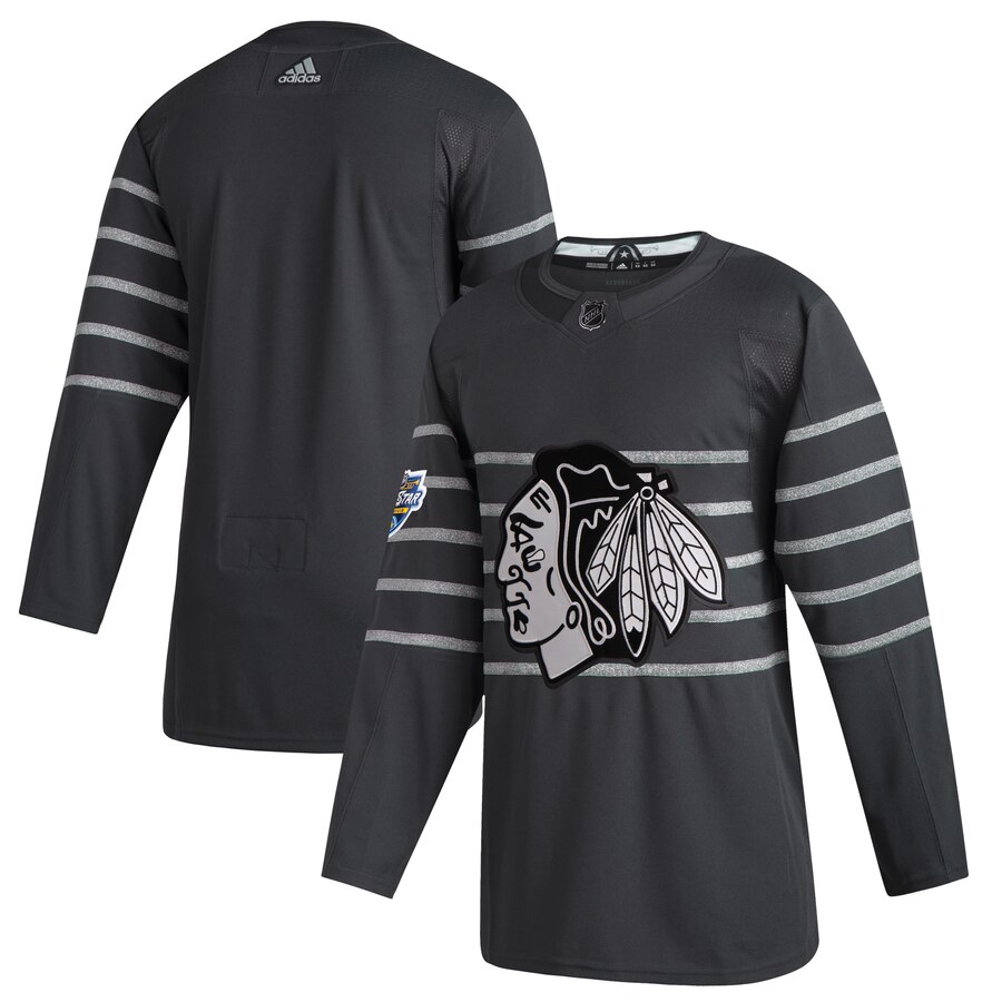 Men's Chicago Blackhawks Adidas Gray 2020 NHL All-Star Game Authentic Jersey Men's Chicago Blackhawks Adidas Gray 2020 NHL All-Star Game Authentic Jersey