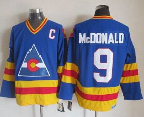 Avalanche #9 Lanny Mcdonald Blue CCM Throwback Stitched NHL Jersey Avalanche #9 Lanny Mcdonald Blue CCM Throwback Stitched NHL Jersey