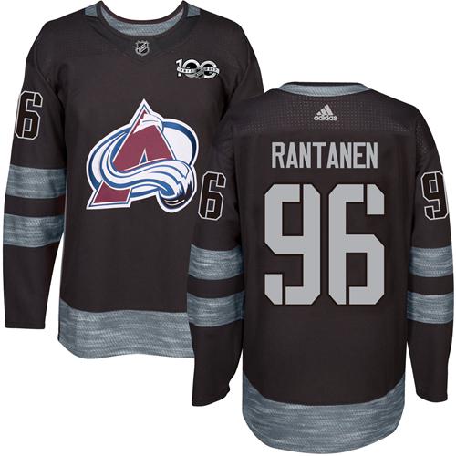 Adidas Avalanche #96 Mikko Rantanen Black 1917-2017 100th Anniversary Stitched NHL Jersey Adidas Avalanche #96 Mikko Rantanen Black 1917-2017 100th Anniversary Stitched NHL Jersey