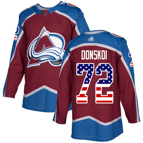 Adidas Avalanche #72 Joonas Donskoi Burgundy Home Authentic USA Flag Stitched NHL Jersey Adidas Avalanche #72 Joonas Donskoi Burgundy Home Authentic USA Flag Stitched NHL Jersey