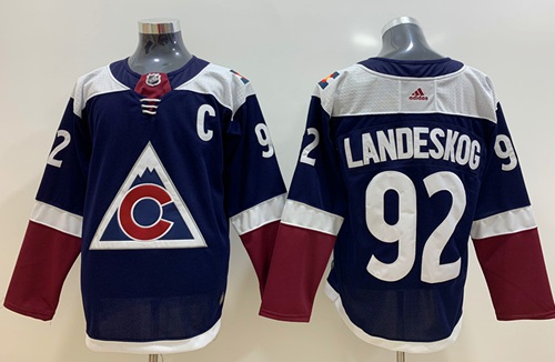 Adidas Avalanche #92 Gabriel Landeskog Navy Alternate Authentic Stitched NHL Jersey Adidas Avalanche #92 Gabriel Landeskog Navy Alternate Authentic Stitched NHL Jersey