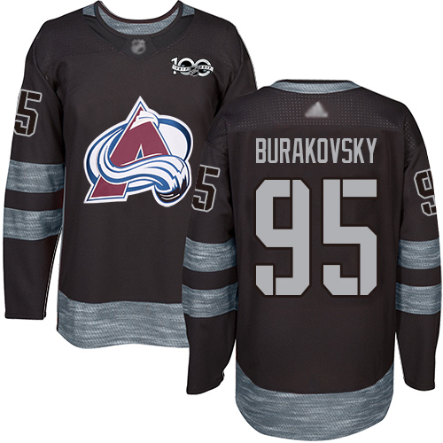 Adidas Avalanche #95 Andre Burakovsky Black 1917-2017 100th Anniversary Stitched NHL Jersey Adidas Avalanche #95 Andre Burakovsky Black 1917-2017 100th Anniversary Stitched NHL Jersey