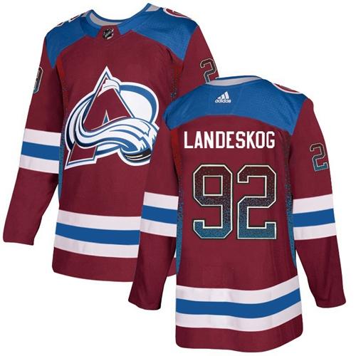 Adidas Avalanche #92 Gabriel Landeskog Burgundy Home Authentic Drift Fashion Stitched NHL Jersey Adidas Avalanche #92 Gabriel Landeskog Burgundy Home Authentic Drift Fashion Stitched NHL Jersey