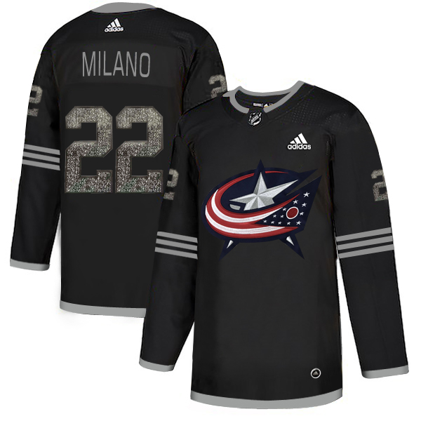 Adidas Blue Jackets #22 Sonny Milano Black Authentic Classic Stitched NHL Jersey Adidas Blue Jackets #22 Sonny Milano Black Authentic Classic Stitched NHL Jersey