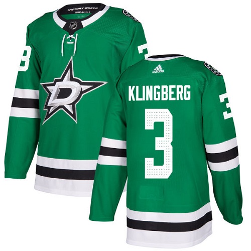 Adidas Stars #3 John Klingberg Green Home Authentic Stitched NHL Jersey Adidas Stars #3 John Klingberg Green Home Authentic Stitched NHL Jersey
