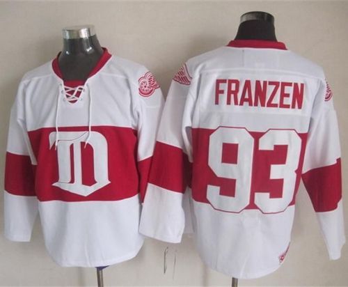 Red Wings #93 Johan Franzen White Winter Classic CCM Throwback Stitched NHL Jersey Red Wings #93 Johan Franzen White Winter Classic CCM Throwback Stitched NHL Jersey