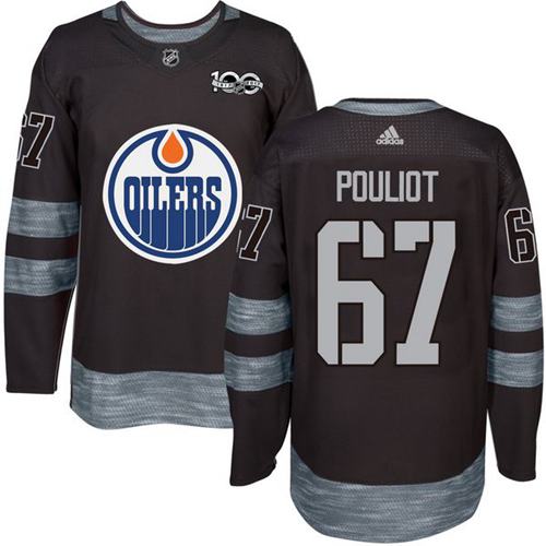 Adidas Oilers #67 Benoit Pouliot Black 1917-2017 100th Anniversary Stitched NHL Jersey Adidas Oilers #67 Benoit Pouliot Black 1917-2017 100th Anniversary Stitched NHL Jersey