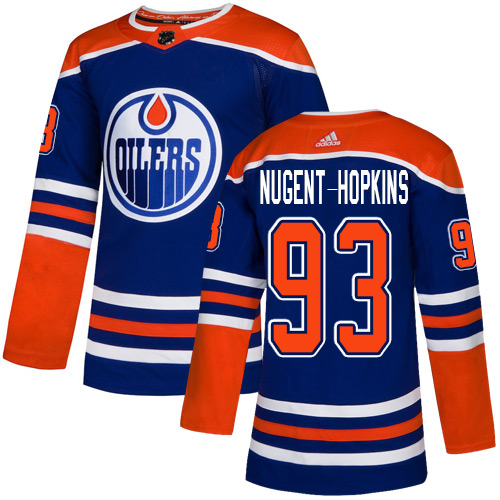 Adidas Oilers #93 Ryan Nugent-Hopkins Royal Alternate Authentic Stitched NHL Jersey Adidas Oilers #93 Ryan Nugent-Hopkins Royal Alternate Authentic Stitched NHL Jersey