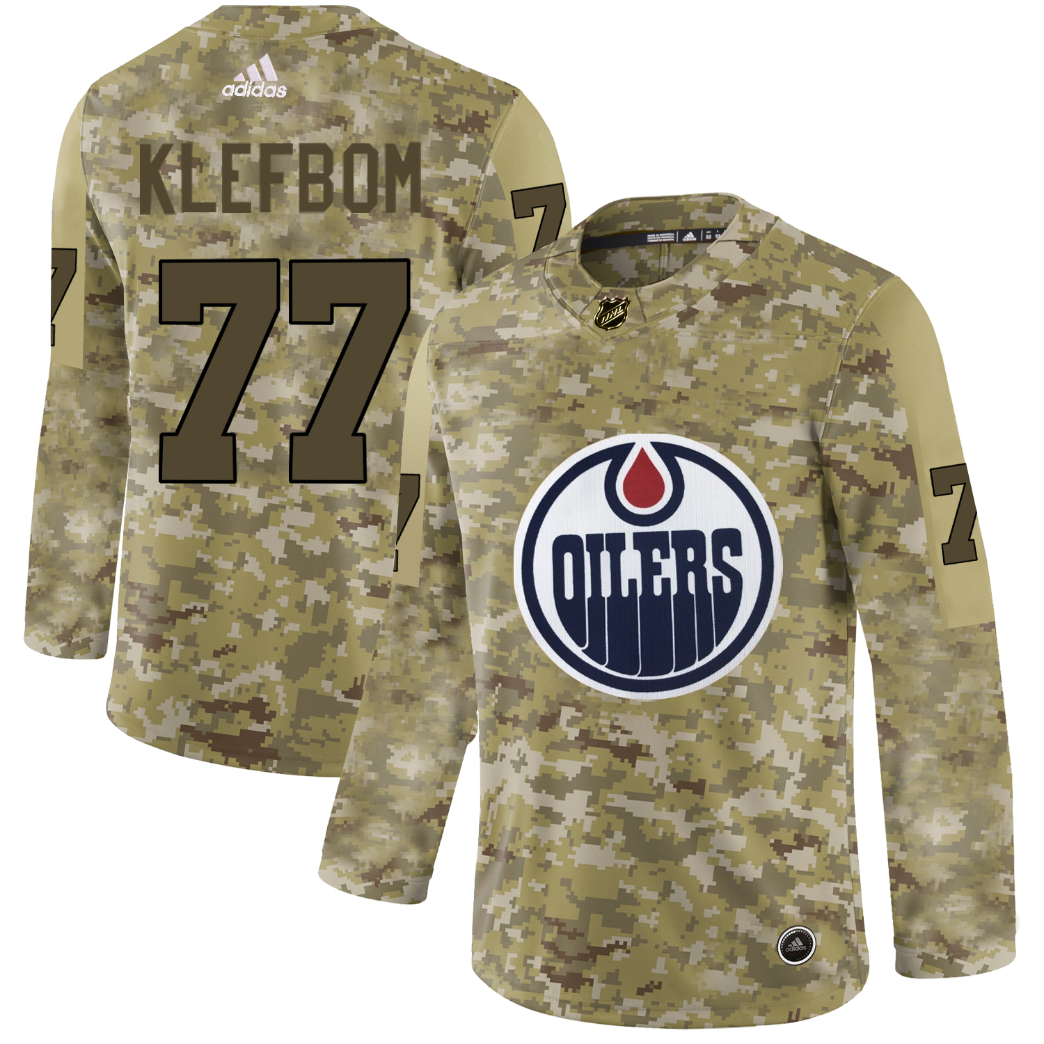 Adidas Oilers #77 Oscar Klefbom Camo Authentic Stitched NHL Jersey Adidas Oilers #77 Oscar Klefbom Camo Authentic Stitched NHL Jersey