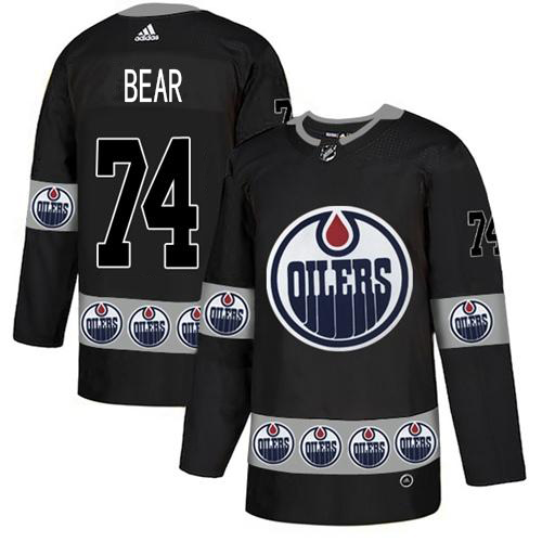 Adidas Oilers #74 Ethan Bear Black Authentic Team Logo Fashion Stitched NHL Jersey Adidas Oilers #74 Ethan Bear Black Authentic Team Logo Fashion Stitched NHL Jersey