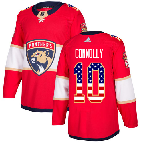 Adidas Panthers #10 Brett Connolly Red Home Authentic USA Flag Stitched NHL Jersey Adidas Panthers #10 Brett Connolly Red Home Authentic USA Flag Stitched NHL Jersey