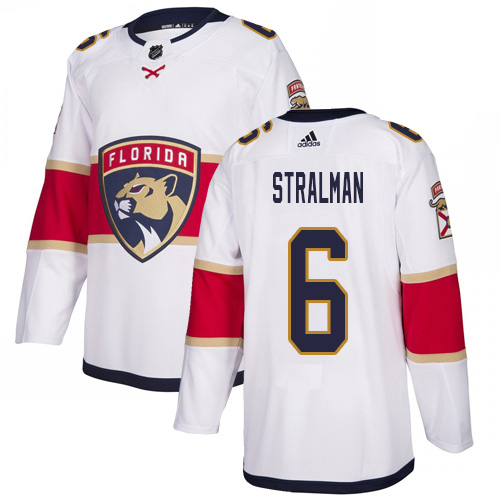 Adidas Panthers #6 Anton Stralman White Road Authentic Stitched NHL Jersey Adidas Panthers #6 Anton Stralman White Road Authentic Stitched NHL Jersey