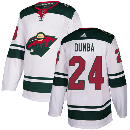 Adidas Wild #24 Matt Dumba White Road Authentic Stitched NHL Jersey Adidas Wild #24 Matt Dumba White Road Authentic Stitched NHL Jersey