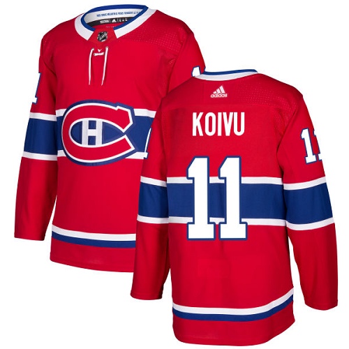 Adidas Canadiens #11 Saku Koivu Red Home Authentic Stitched NHL Jersey Adidas Canadiens #11 Saku Koivu Red Home Authentic Stitched NHL Jersey