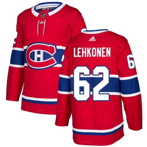 Adidas Canadiens #62 Artturi Lehkonen Red Home Authentic Stitched NHL Jersey Adidas Canadiens #62 Artturi Lehkonen Red Home Authentic Stitched NHL Jersey