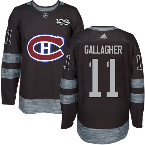 Adidas Canadiens #11 Brendan Gallagher Black 1917-2017 100th Anniversary Stitched NHL Jersey Adidas Canadiens #11 Brendan Gallagher Black 1917-2017 100th Anniversary Stitched NHL Jersey