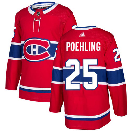 Adidas Canadiens #25 Ryan Poehling Red Home Authentic Stitched NHL Jersey Adidas Canadiens #25 Ryan Poehling Red Home Authentic Stitched NHL Jersey