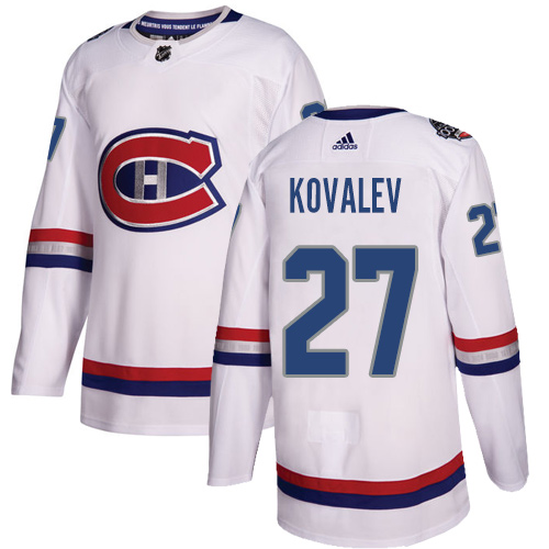 Adidas Canadiens #27 Alexei Kovalev White Authentic 2017 100 Classic Stitched NHL Jersey Adidas Canadiens #27 Alexei Kovalev White Authentic 2017 100 Classic Stitched NHL Jersey