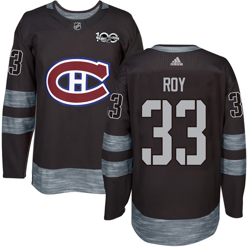 Adidas Canadiens #33 Patrick Roy Black 1917-2017 100th Anniversary Stitched NHL Jersey Adidas Canadiens #33 Patrick Roy Black 1917-2017 100th Anniversary Stitched NHL Jersey