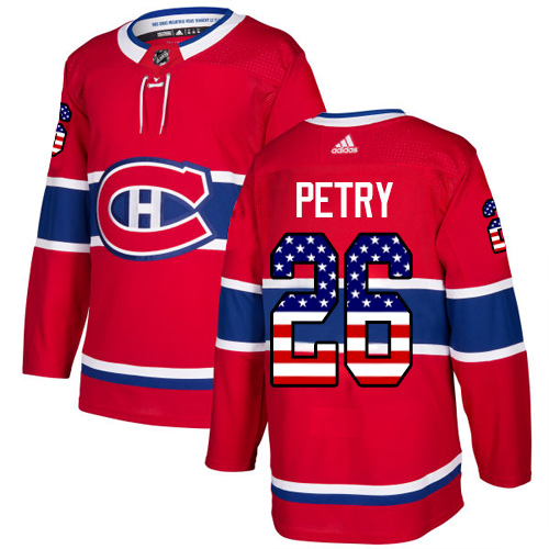 Adidas Canadiens #26 Jeff Petry Red Home Authentic USA Flag Stitched NHL Jersey Adidas Canadiens #26 Jeff Petry Red Home Authentic USA Flag Stitched NHL Jersey