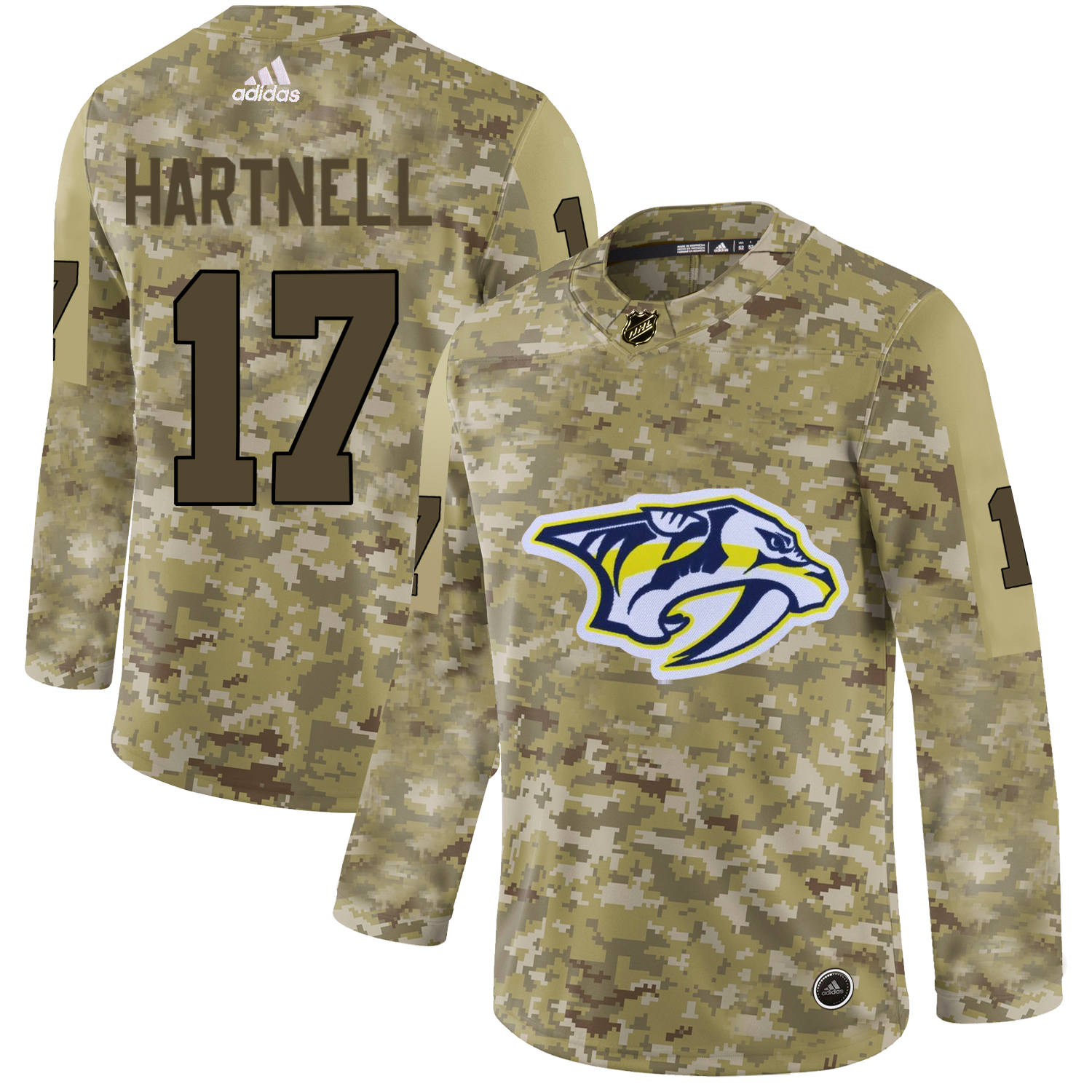 Adidas Predators #17 Scott Hartnell Camo Authentic Stitched NHL Jersey Adidas Predators #17 Scott Hartnell Camo Authentic Stitched NHL Jersey