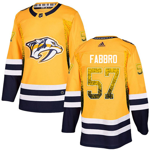 Adidas Predators #57 Dante Fabbro Yellow Home Authentic Drift Fashion Stitched NHL Jersey Adidas Predators #57 Dante Fabbro Yellow Home Authentic Drift Fashion Stitched NHL Jersey