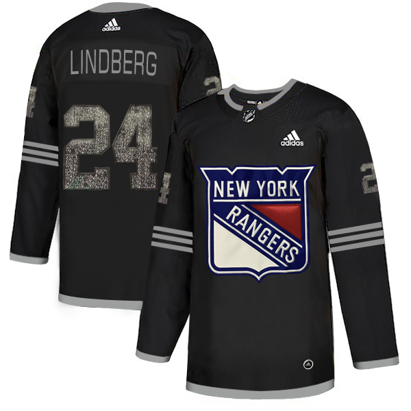 Adidas Rangers #24 Oscar Lindberg Black Authentic Classic Stitched NHL Jersey Adidas Rangers #24 Oscar Lindberg Black Authentic Classic Stitched NHL Jersey