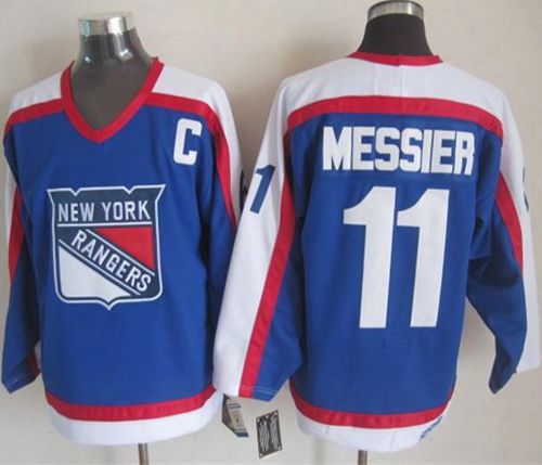 Rangers #11 Mark Messier Blue/White CCM Throwback Stitched NHL Jersey Rangers #11 Mark Messier Blue/White CCM Throwback Stitched NHL Jersey