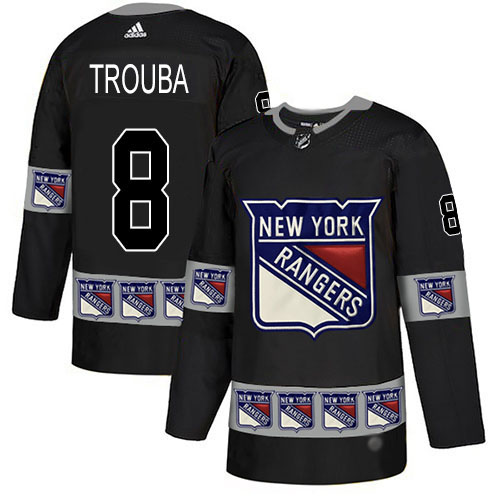 Adidas Rangers #8 Jacob Trouba Black Authentic Team Logo Fashion Stitched NHL Jersey Adidas Rangers #8 Jacob Trouba Black Authentic Team Logo Fashion Stitched NHL Jersey