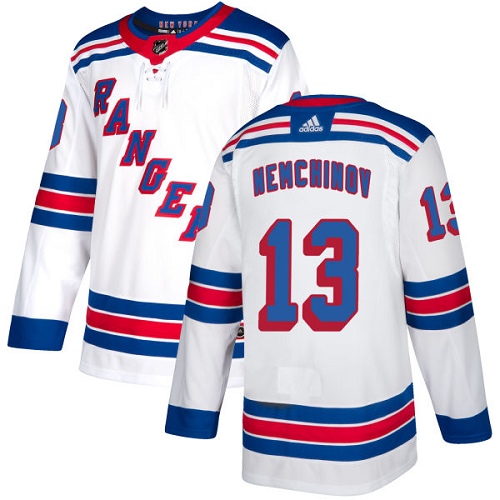 Adidas Rangers #13 Sergei Nemchinov White Away Authentic Stitched NHL Jersey Adidas Rangers #13 Sergei Nemchinov White Away Authentic Stitched NHL Jersey