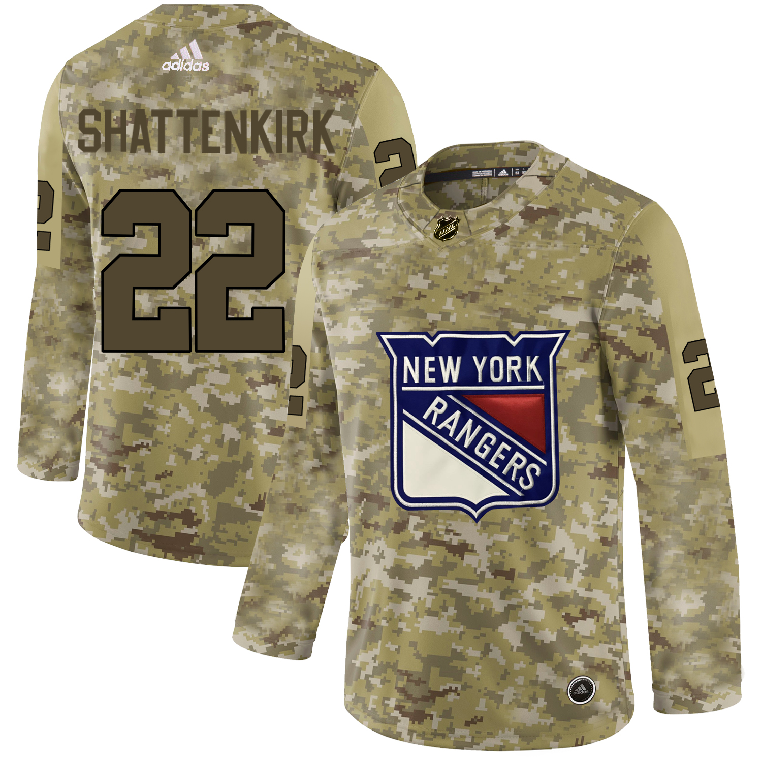 Adidas Rangers #22 Kevin Shattenkirk Camo Authentic Stitched NHL Jersey Adidas Rangers #22 Kevin Shattenkirk Camo Authentic Stitched NHL Jersey