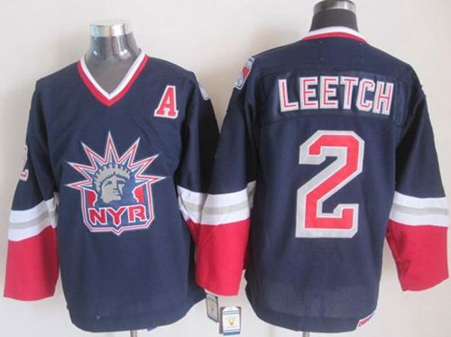 Rangers #2 Brian Leetch Navy Blue CCM Statue of Liberty Stitched NHL Jersey Rangers #2 Brian Leetch Navy Blue CCM Statue of Liberty Stitched NHL Jersey