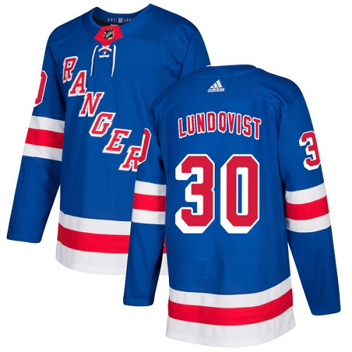 Adidas Rangers #30 Henrik Lundqvist Royal Blue Home Authentic Stitched NHL Jersey Adidas Rangers #30 Henrik Lundqvist Royal Blue Home Authentic Stitched NHL Jersey