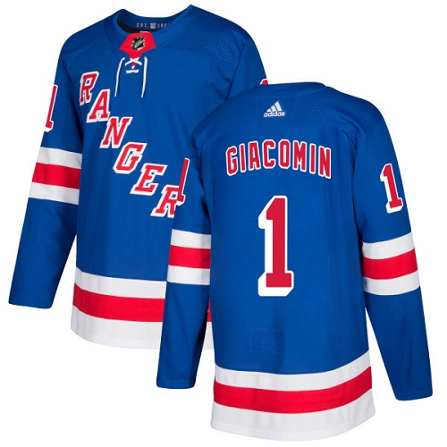 Adidas Rangers #1 Eddie Giacomin Royal Blue Home Authentic Stitched NHL Jersey Adidas Rangers #1 Eddie Giacomin Royal Blue Home Authentic Stitched NHL Jersey