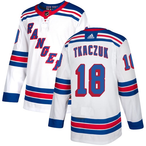 Adidas Rangers #18 Walt Tkaczuk White Away Authentic Stitched NHL Jersey Adidas Rangers #18 Walt Tkaczuk White Away Authentic Stitched NHL Jersey