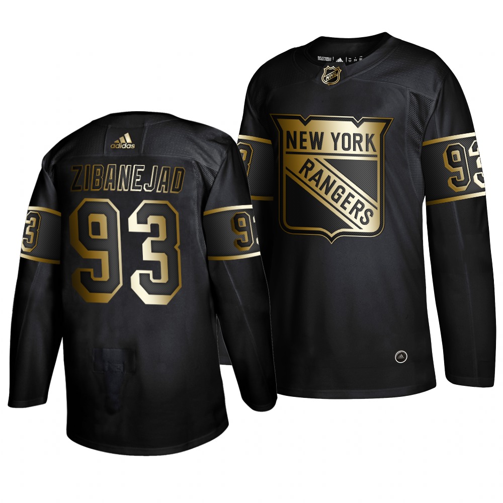 Adidas Rangers #93 Mika Zibanejad Men's 2019 Black Golden Edition Authentic Stitched NHL Jersey Adidas Rangers #93 Mika Zibanejad Men's 2019 Black Golden Edition Authentic Stitched NHL Jersey