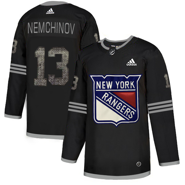 Adidas Rangers #13 Sergei Nemchinov Black Authentic Classic Stitched NHL Jersey Adidas Rangers #13 Sergei Nemchinov Black Authentic Classic Stitched NHL Jersey