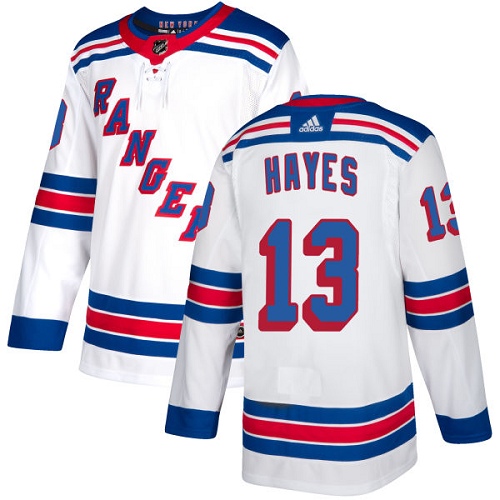 Adidas Rangers #13 Kevin Hayes White Road Authentic Stitched NHL Jersey Adidas Rangers #13 Kevin Hayes White Road Authentic Stitched NHL Jersey