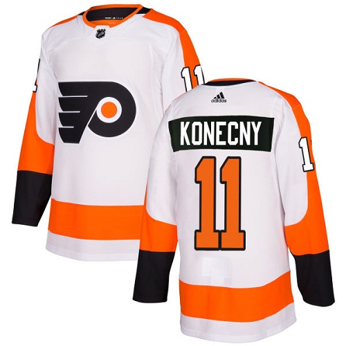 Adidas Flyers #11 Travis Konecny White Road Authentic Stitched NHL Jersey Adidas Flyers #11 Travis Konecny White Road Authentic Stitched NHL Jersey