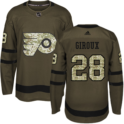 Adidas Flyers #28 Claude Giroux Green Salute to Service Stitched NHL Jersey Adidas Flyers #28 Claude Giroux Green Salute to Service Stitched NHL Jersey