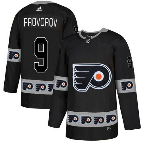 Adidas Flyers #9 Ivan Provorov Black Authentic Team Logo Fashion Stitched NHL Jersey Adidas Flyers #9 Ivan Provorov Black Authentic Team Logo Fashion Stitched NHL Jersey